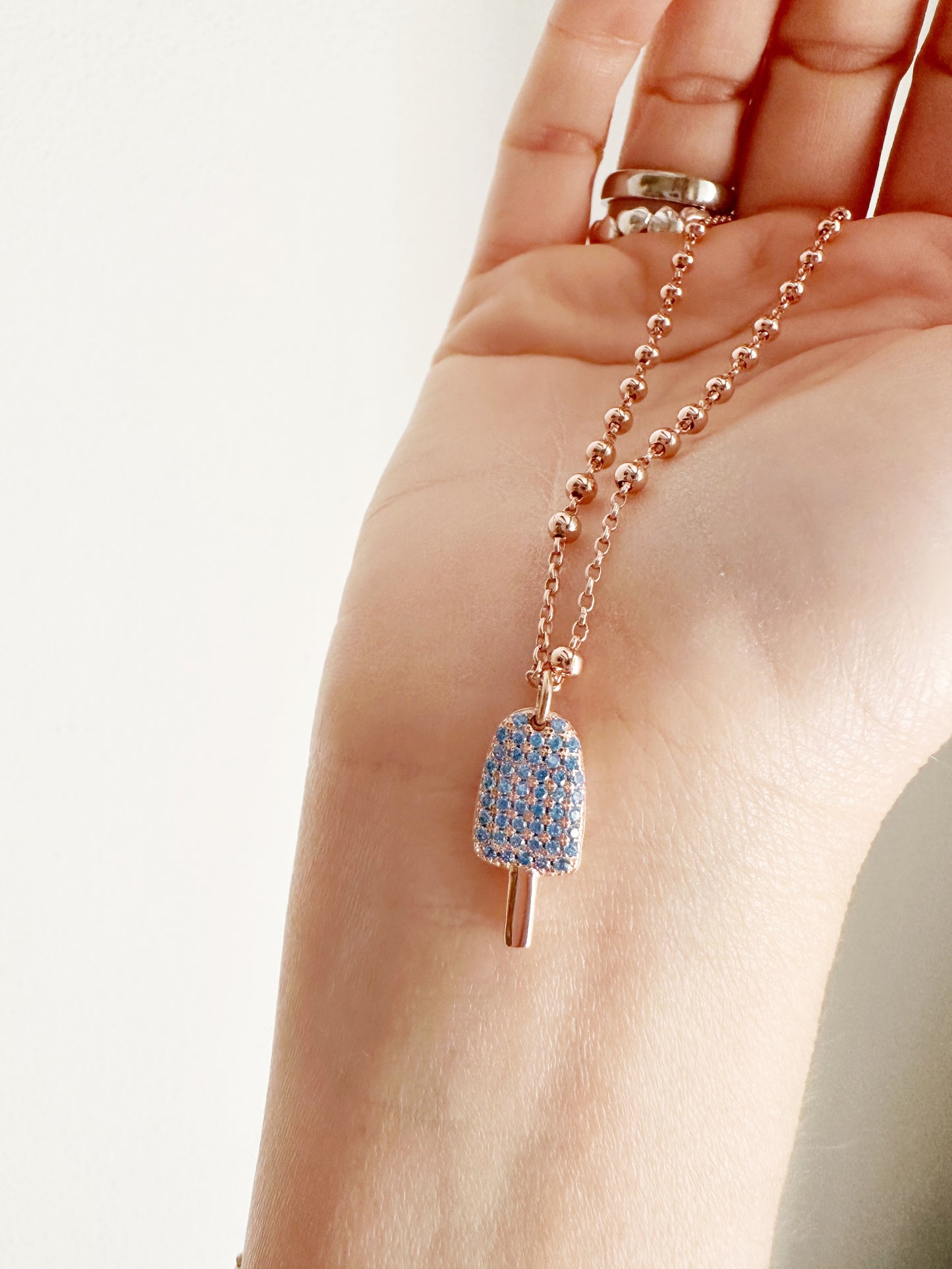 Collana ghiacciolino zirconi