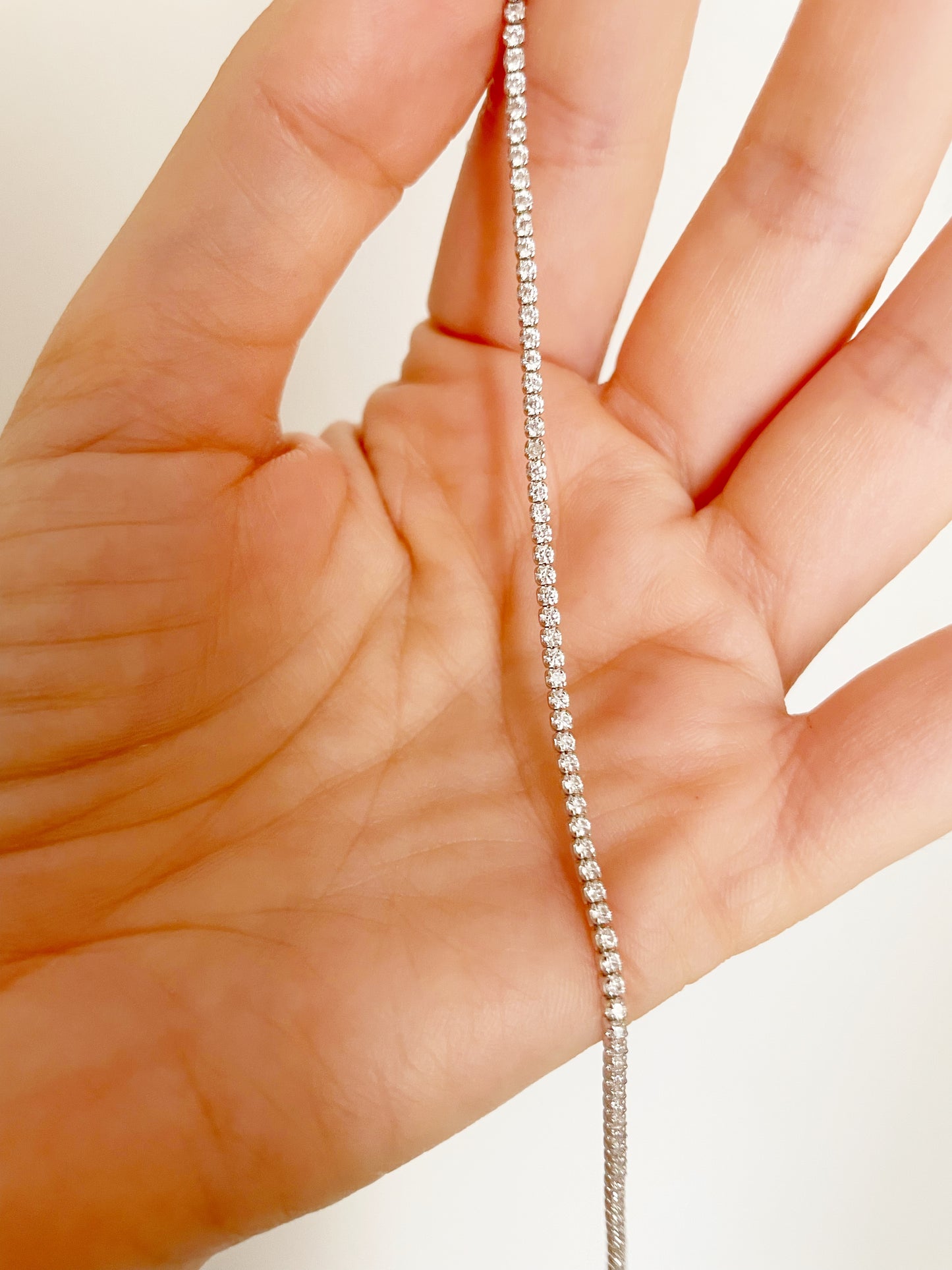 Bracciale tennis sottile