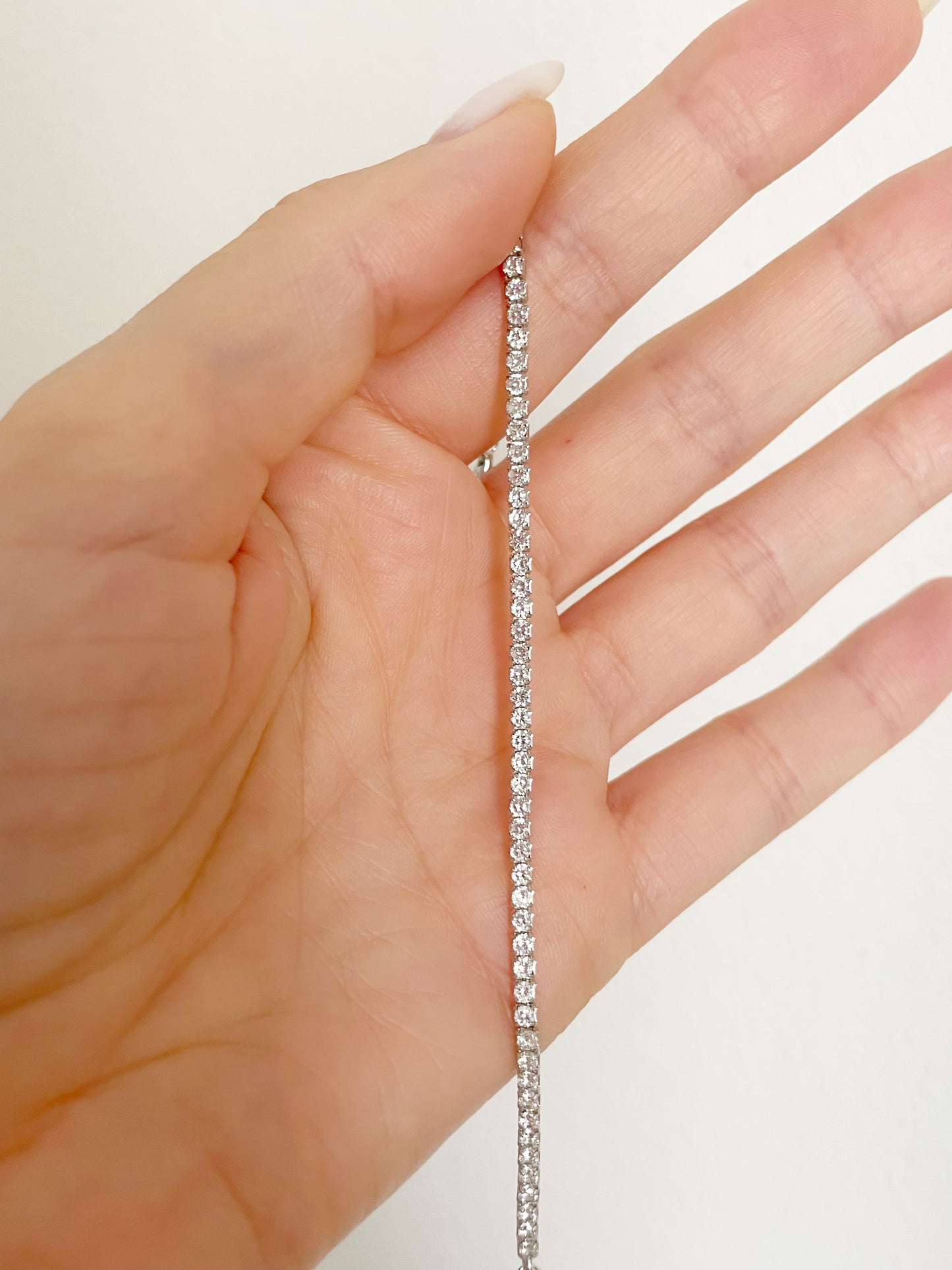 Bracciale tennis sottile