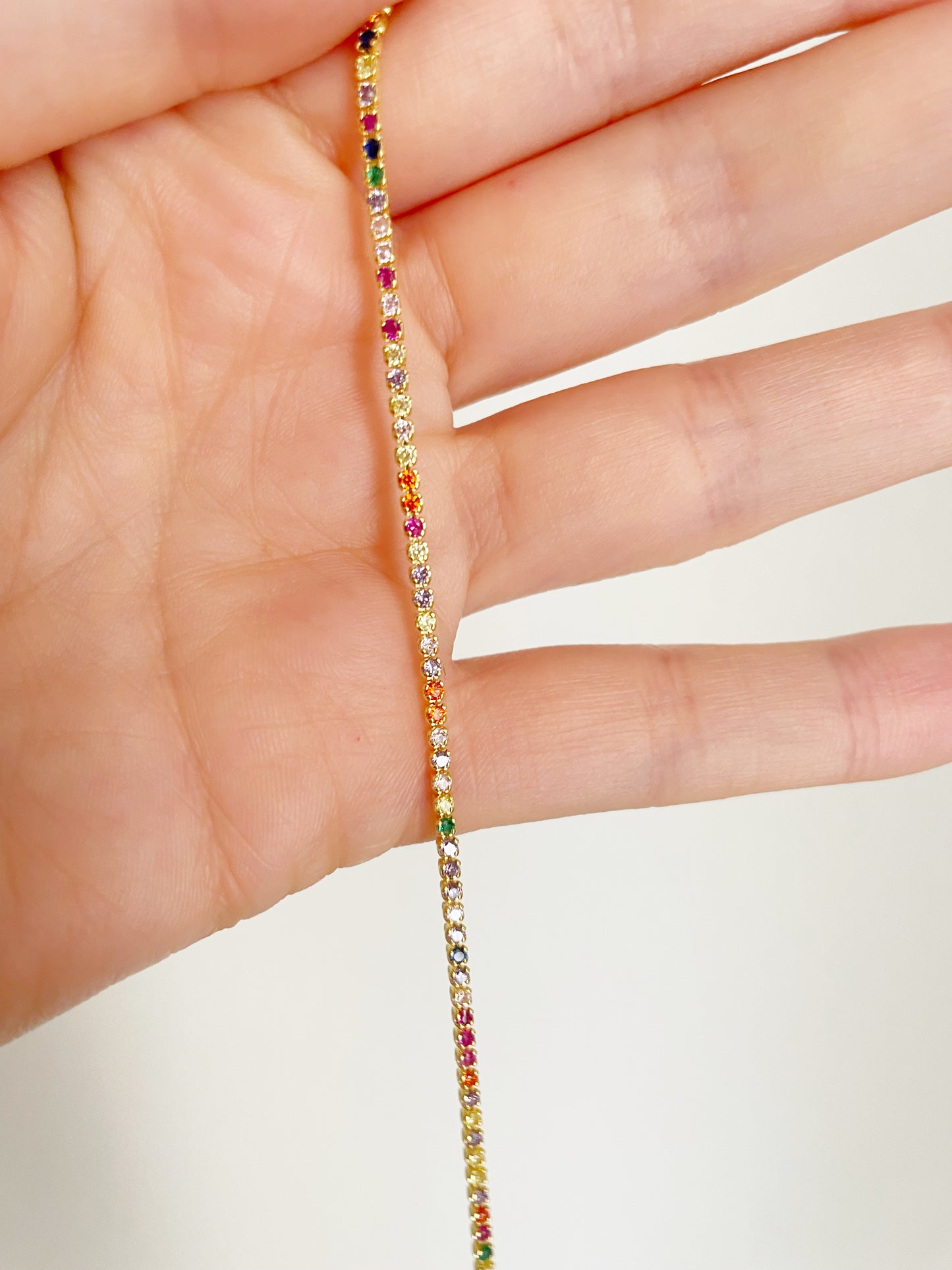 Bracciale tennis sottile
