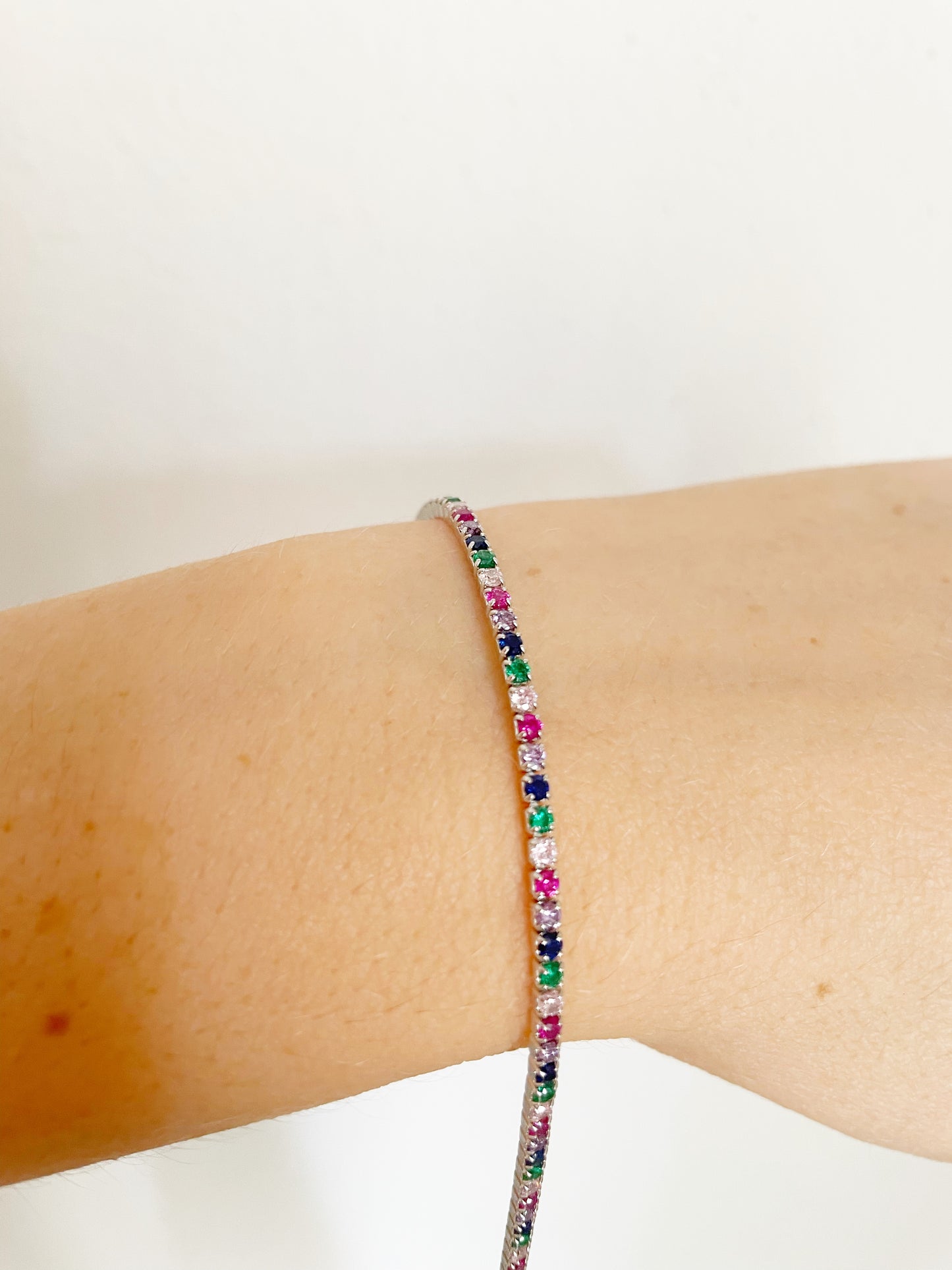 Bracciale tennis sottile