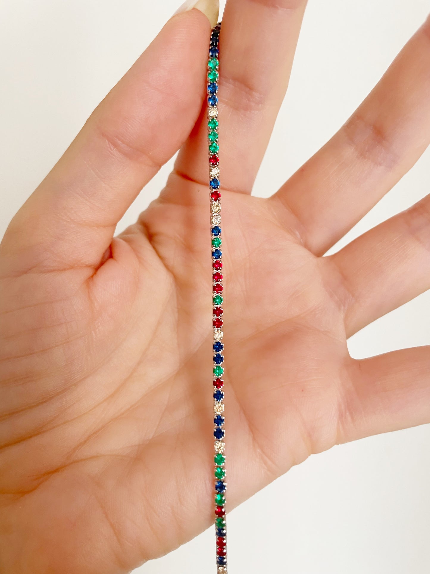 Bracciale tennis sottile