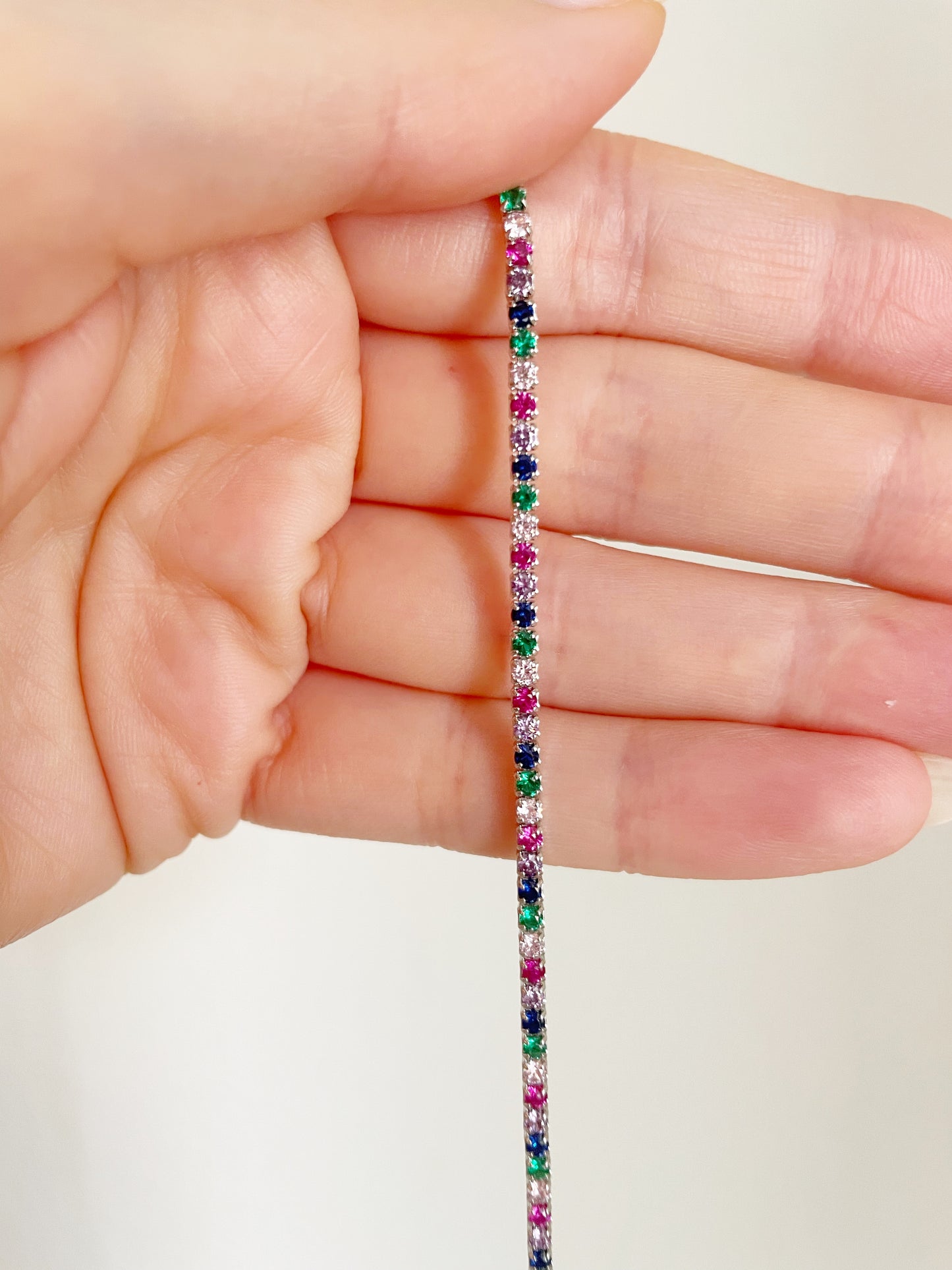 Bracciale tennis sottile