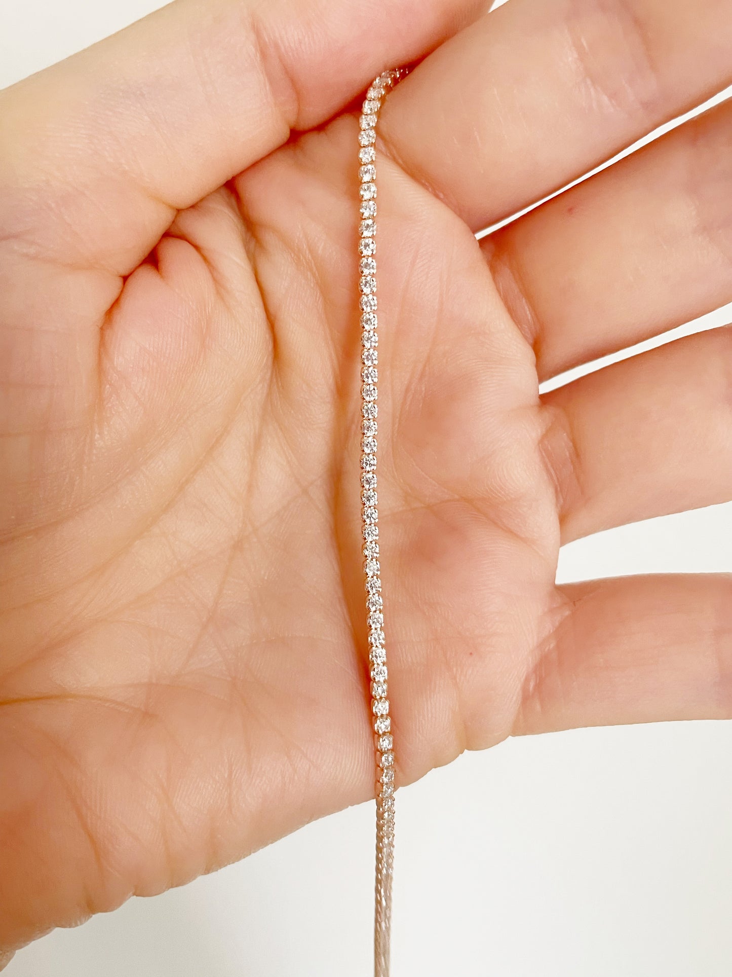 Bracciale tennis sottile
