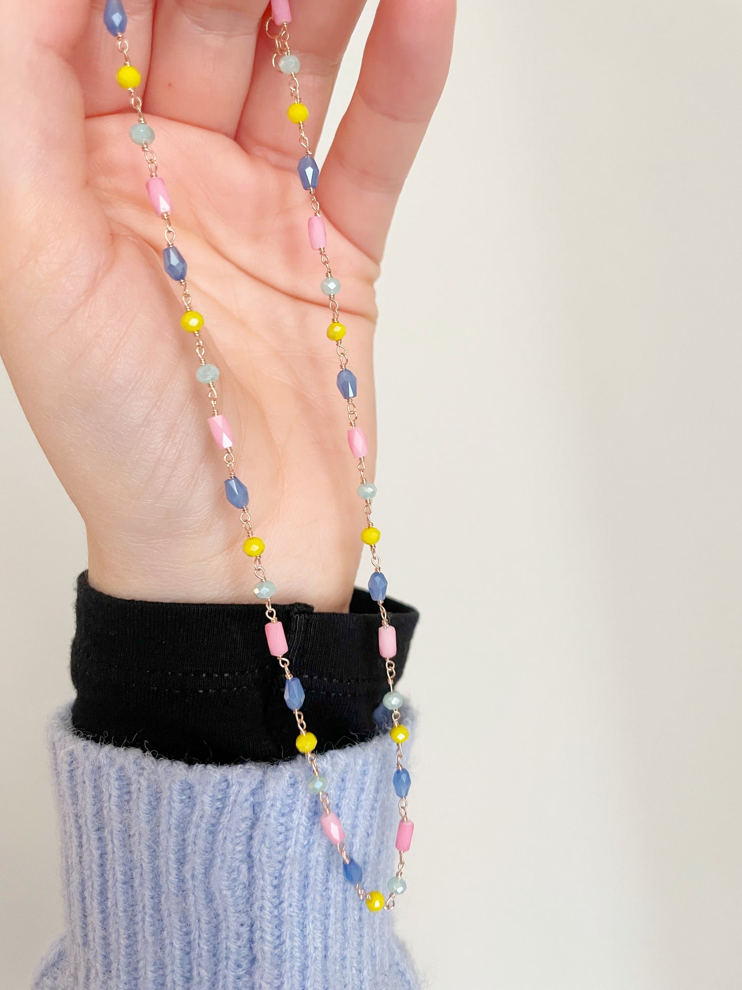 Collana rosario cristalli