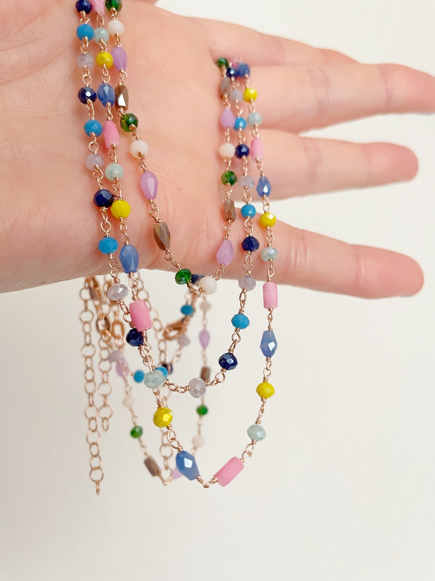 Collana rosario cristalli