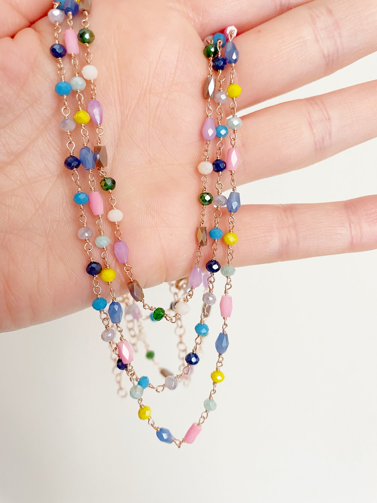 Collana rosario cristalli