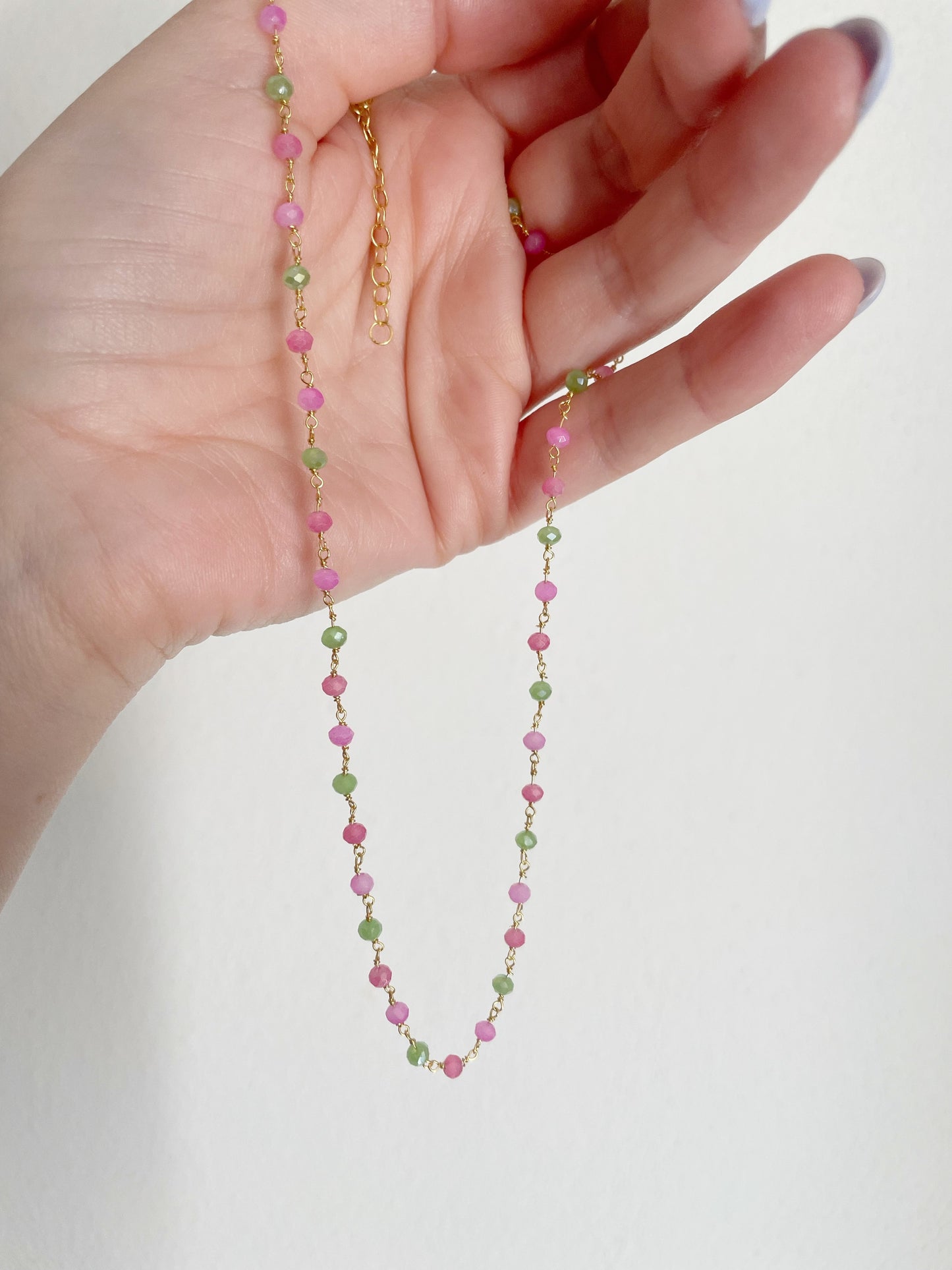 Collana rosario cristalli