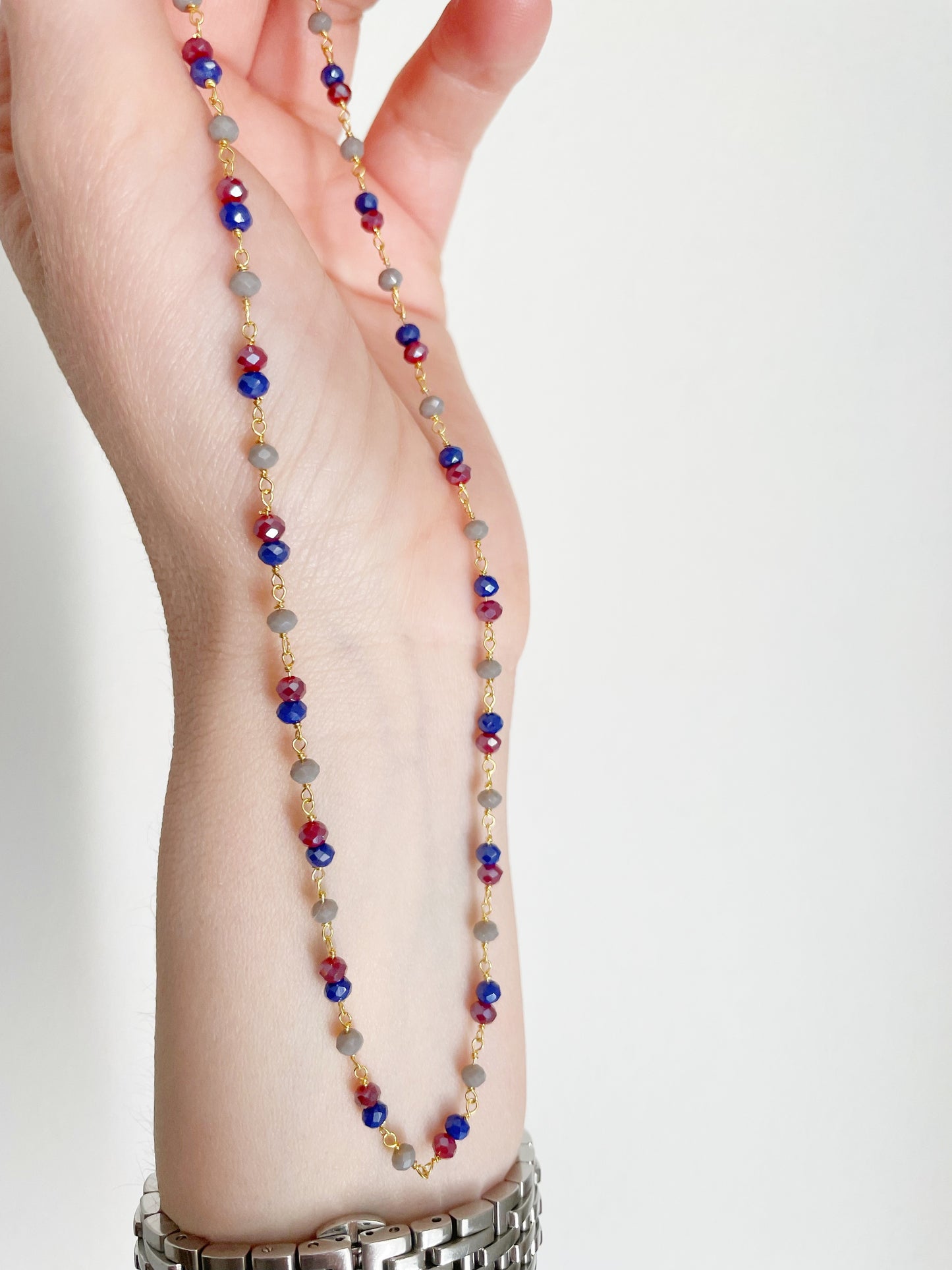 Collana rosario cristalli