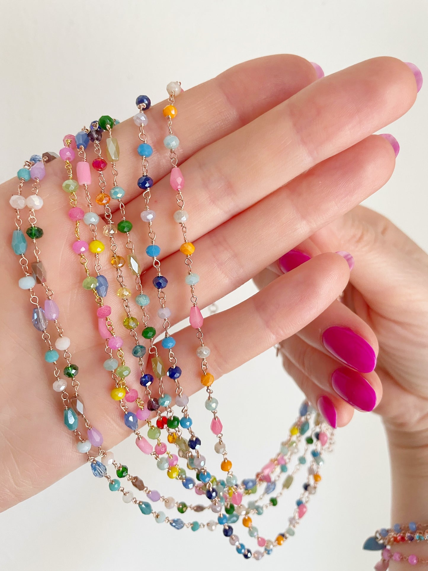Collana rosario cristalli