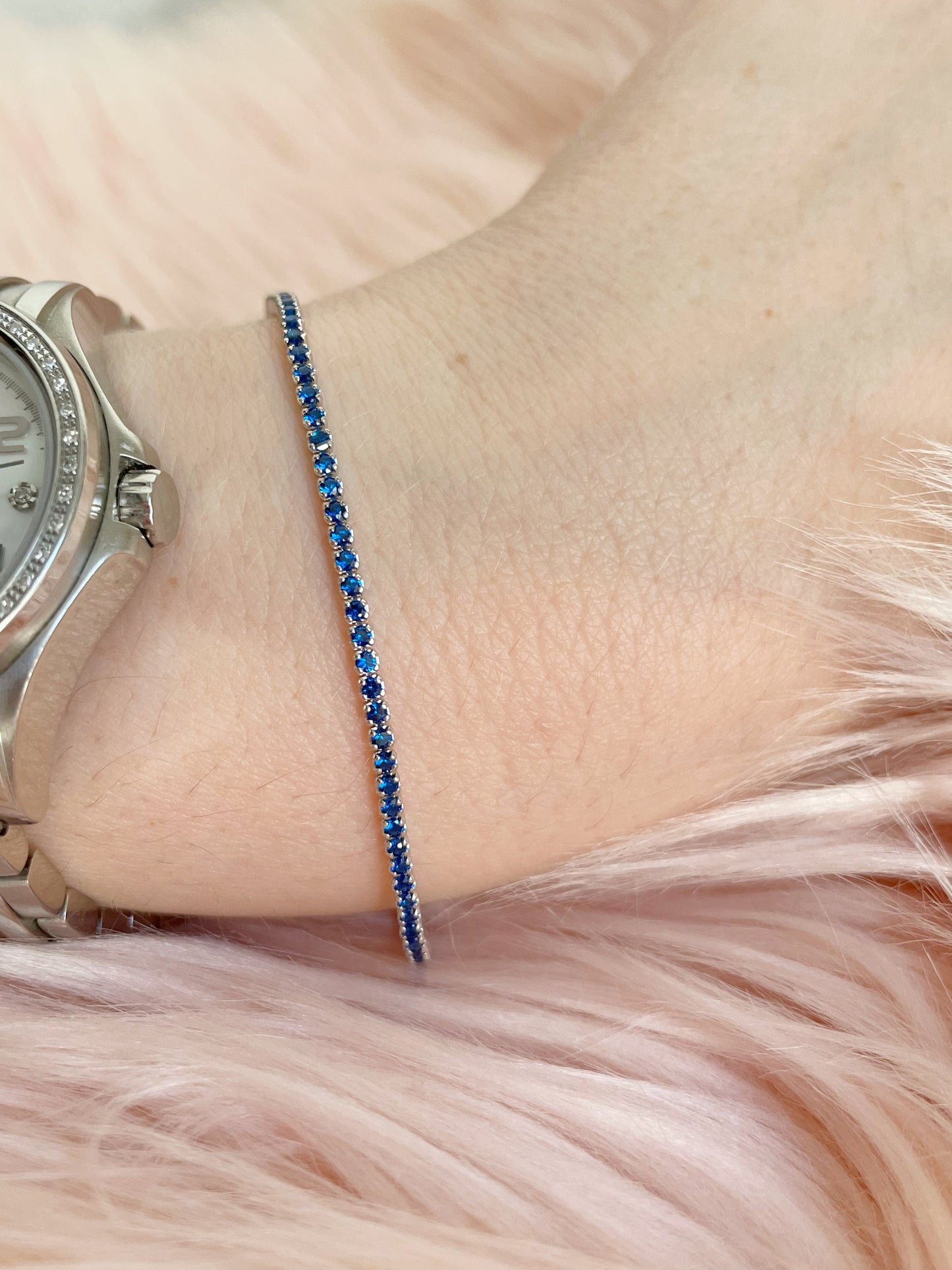 Bracciale tennis sottile