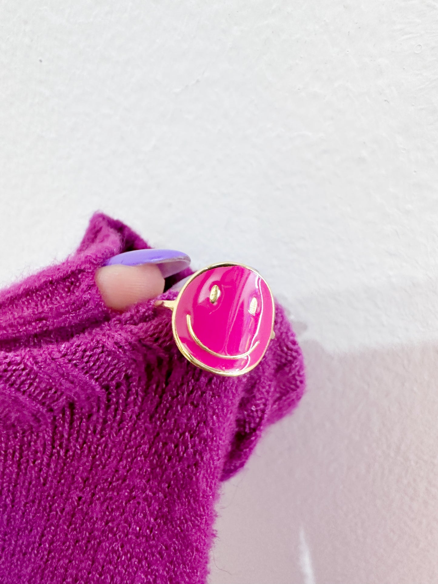 Mix anelli tonalità fucsia