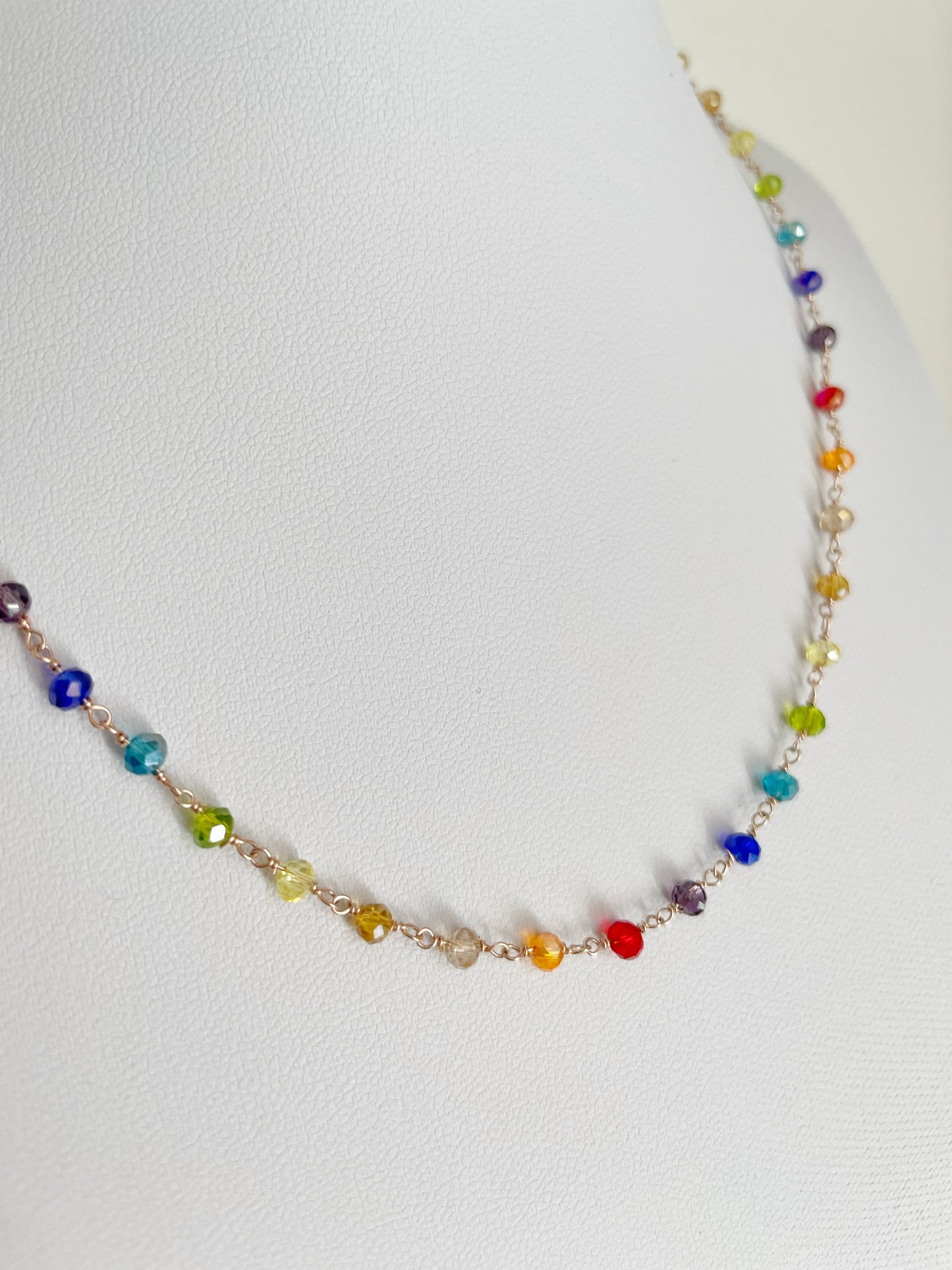 Collana rosario cristalli