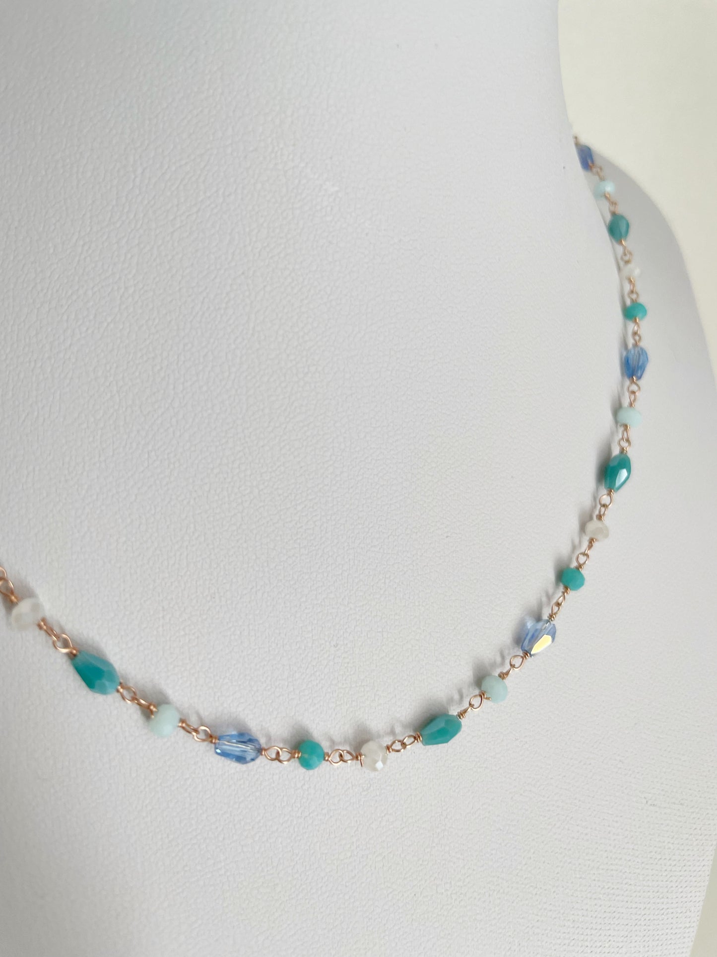 Collana rosario cristalli