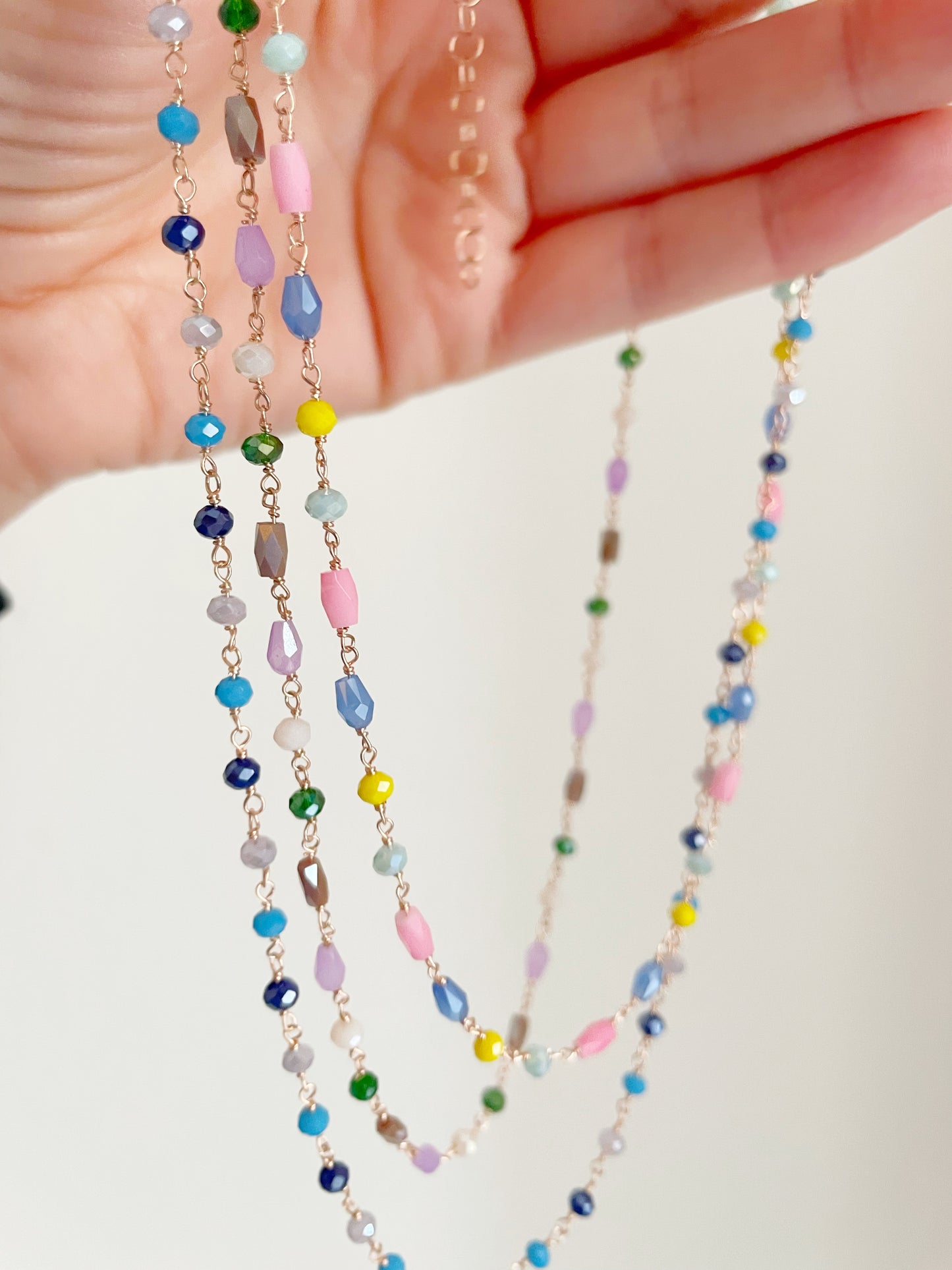 Collana rosario cristalli
