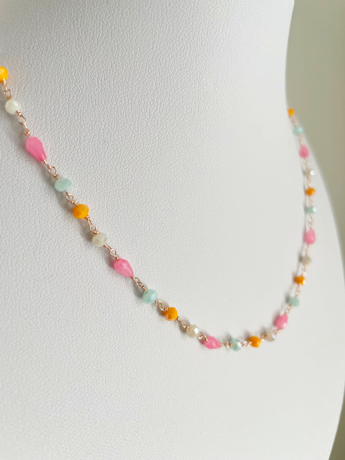 Collana rosario cristalli