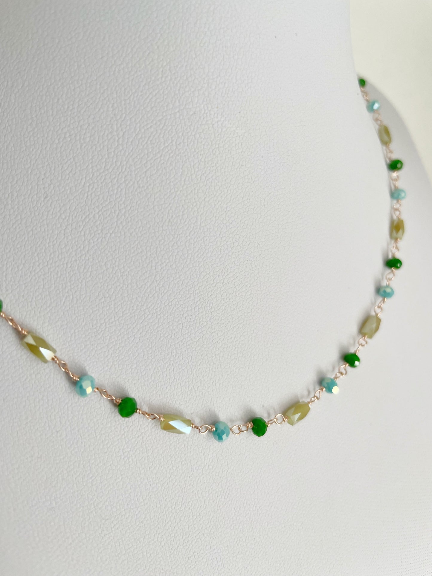 Collana rosario cristalli