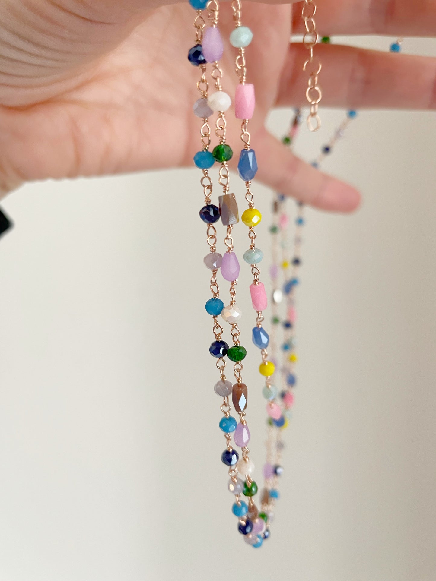 Collana rosario cristalli