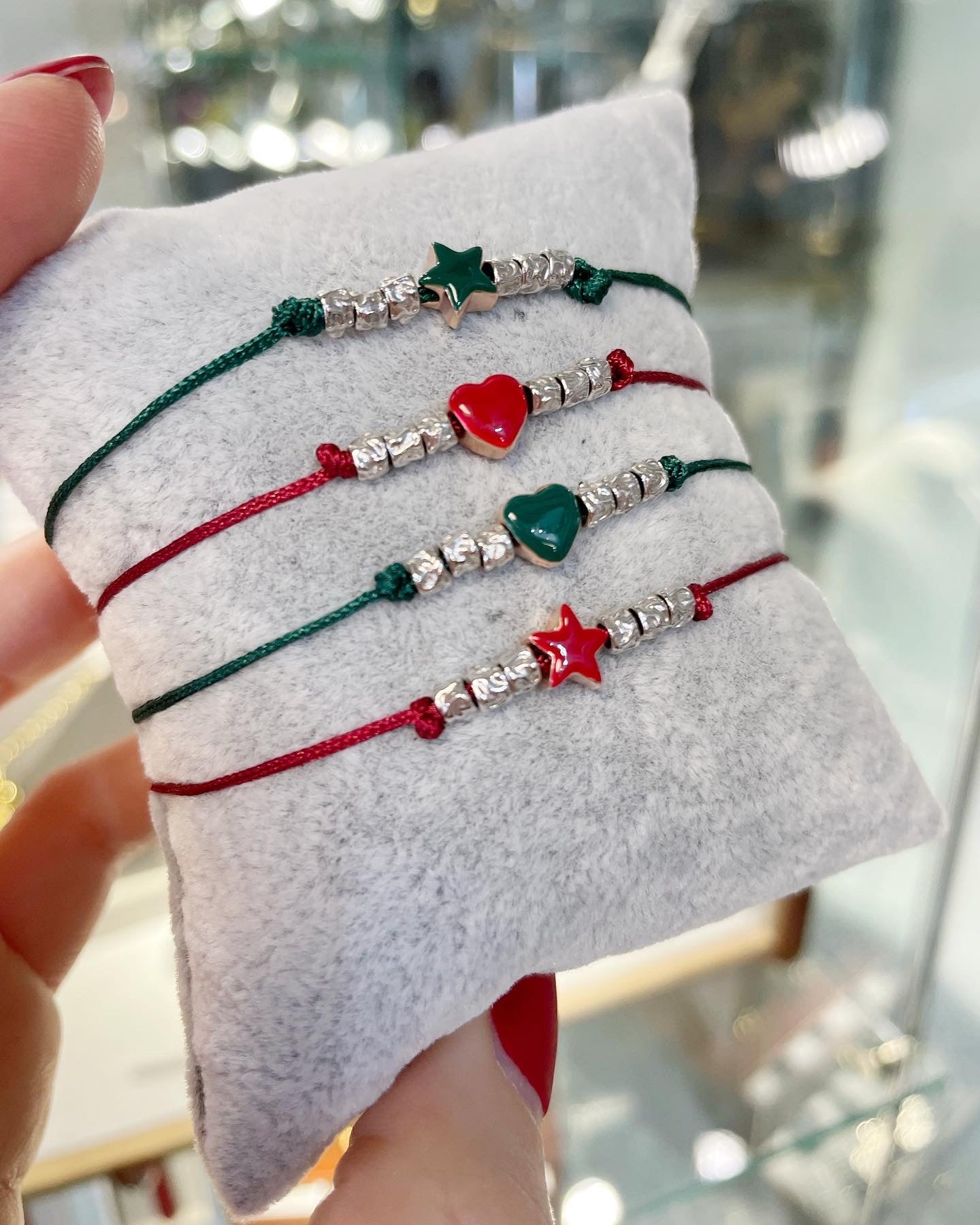 Bracciale filo stella/cuore